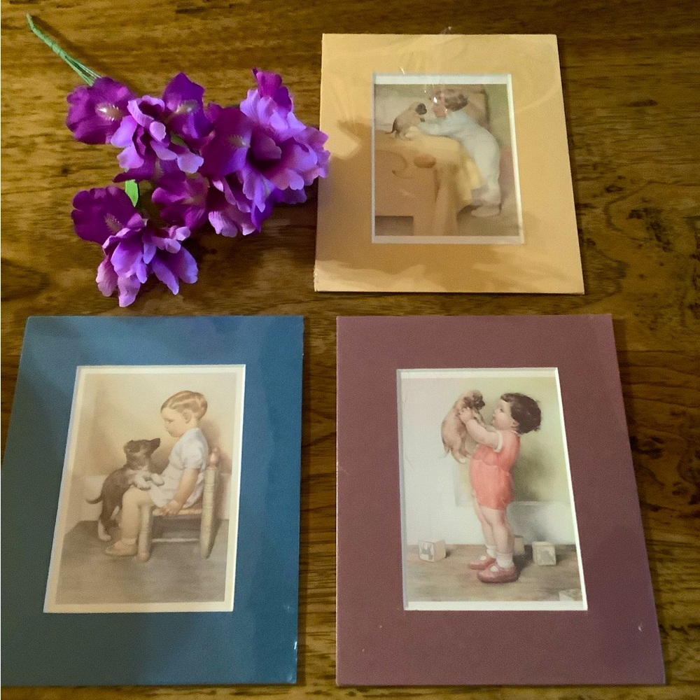 Vintage Bessie Pease Gutmann Baby & Puppy Prints
